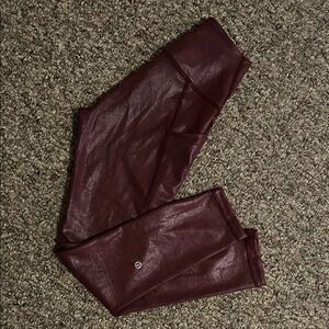 lululemon athletica Burgundy Leggings